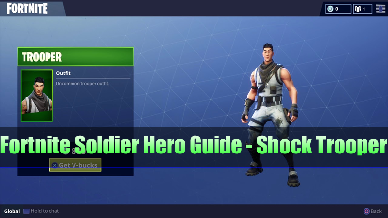 The Most Complete Fortnite Soldier Hero Guide - Shock Trooper