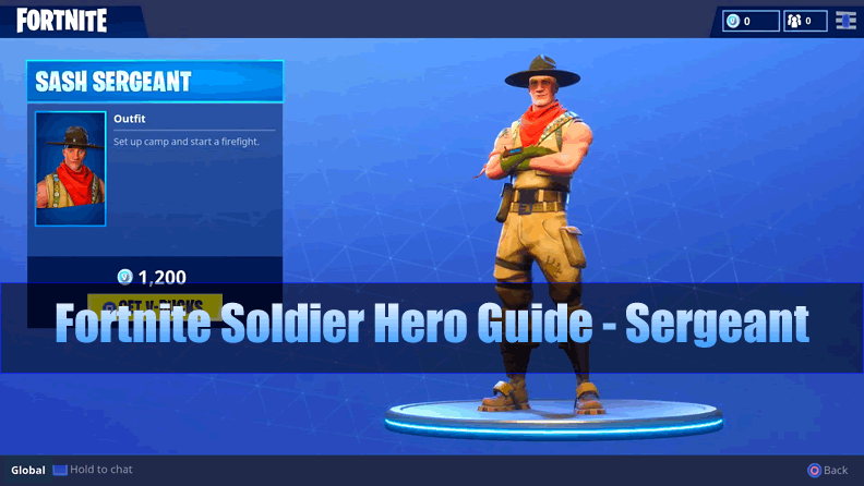 The Most Complete Fortnite Soldier Hero Guide - Sergeant