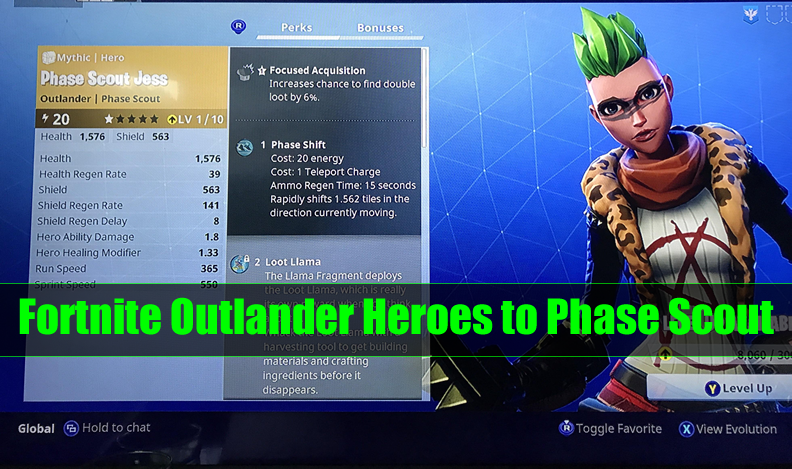 The Most Complete Guide Fortnite Outlander Heroes to Phase Scout