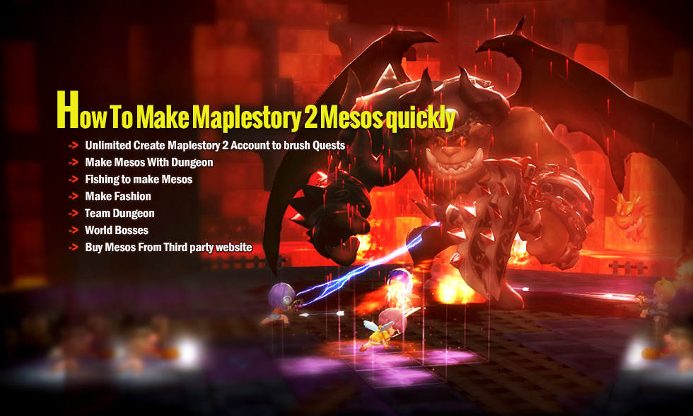 How To Make Maplestory 2 Mesos quickly