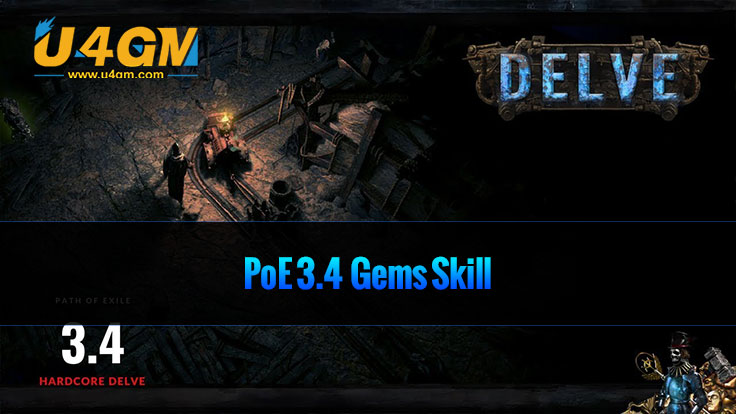 PoE 3.4 Gems properties and skills details