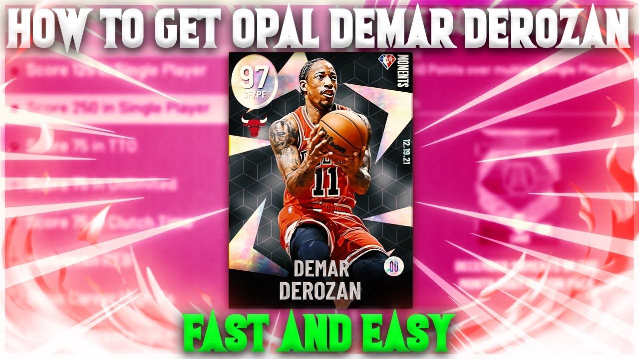 How to Unlock DeMar DeRozan Galaxy Opal Card in NBA 2K22 MyTeam?
